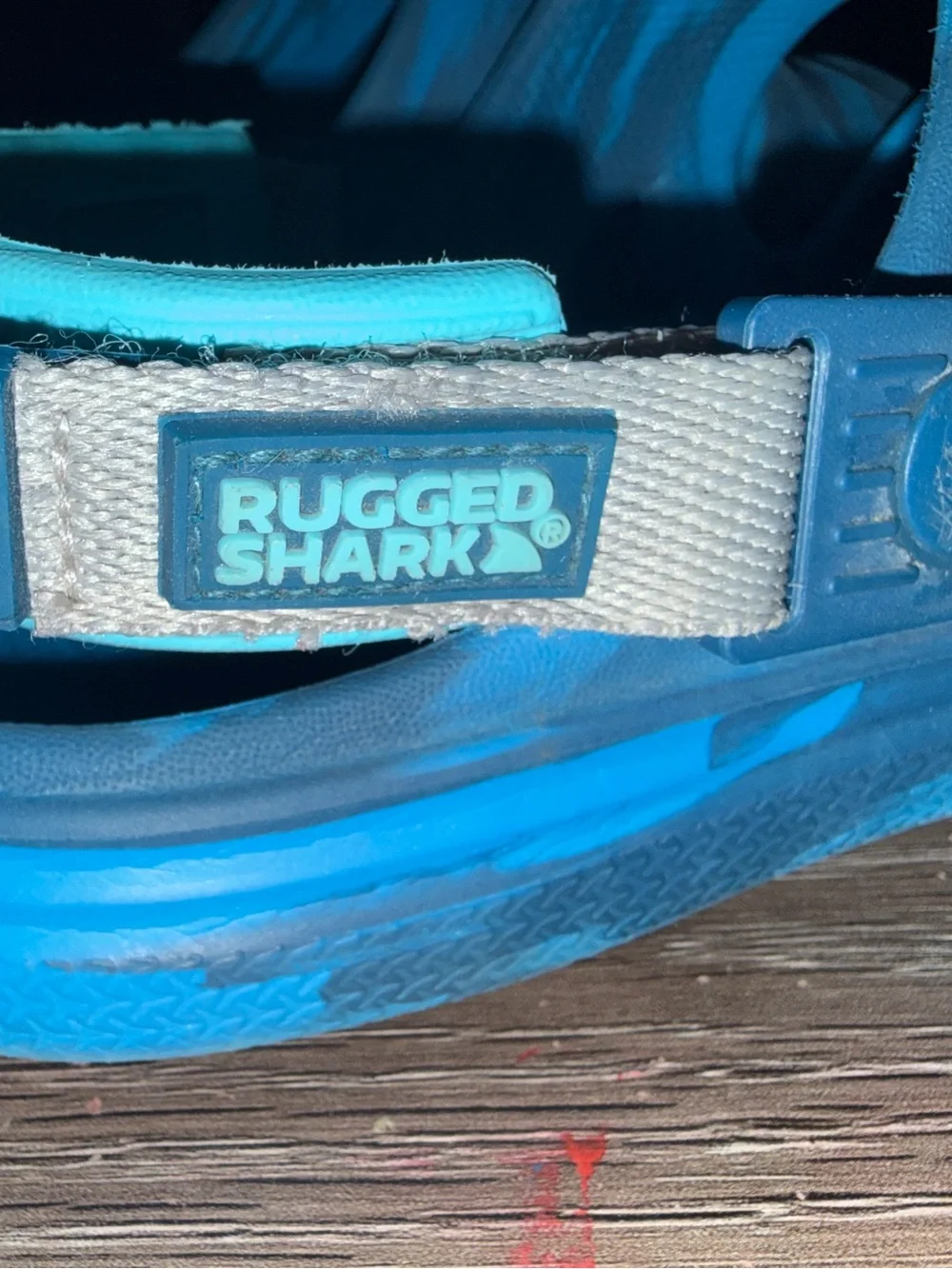 Kids Teal Blue Adjustable Strap Sandals